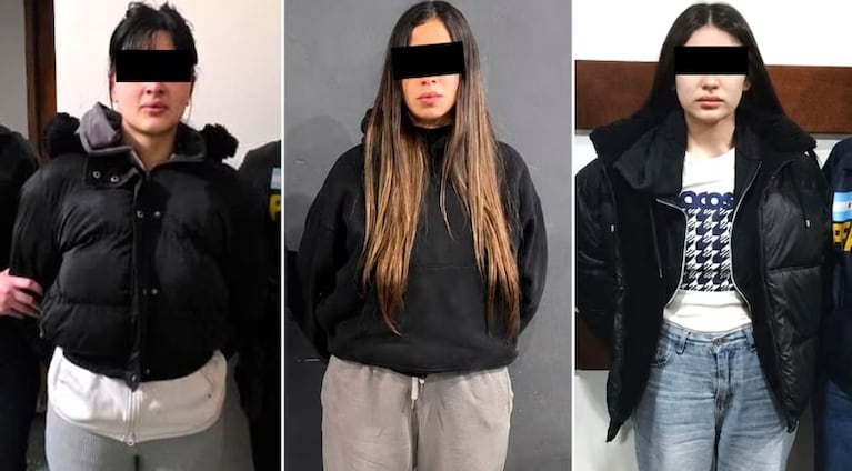 Las tres mujeres acusadas del delito.