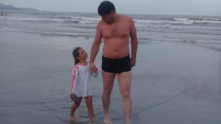 Las vacaciones de Marcos Bainotti y su familia