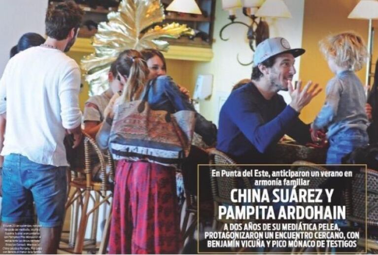 Las vacaciones unieron a Pampita, Pico, la China Suárez y Vicuña