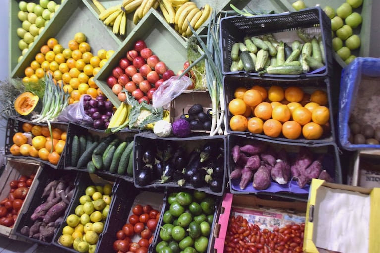 Las verduras y las frutas, entre los alimentos que más sufrieron el impacto de la inflación. 
