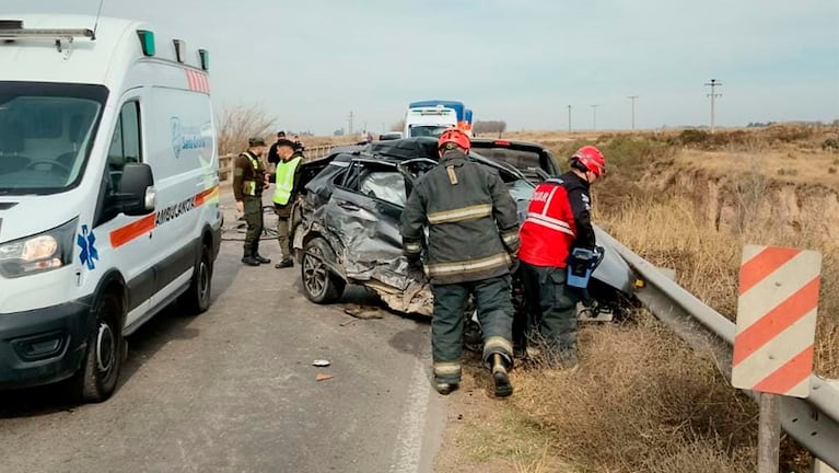 Las víctimas fatales viajaban en un Toyota Corolla Cross.