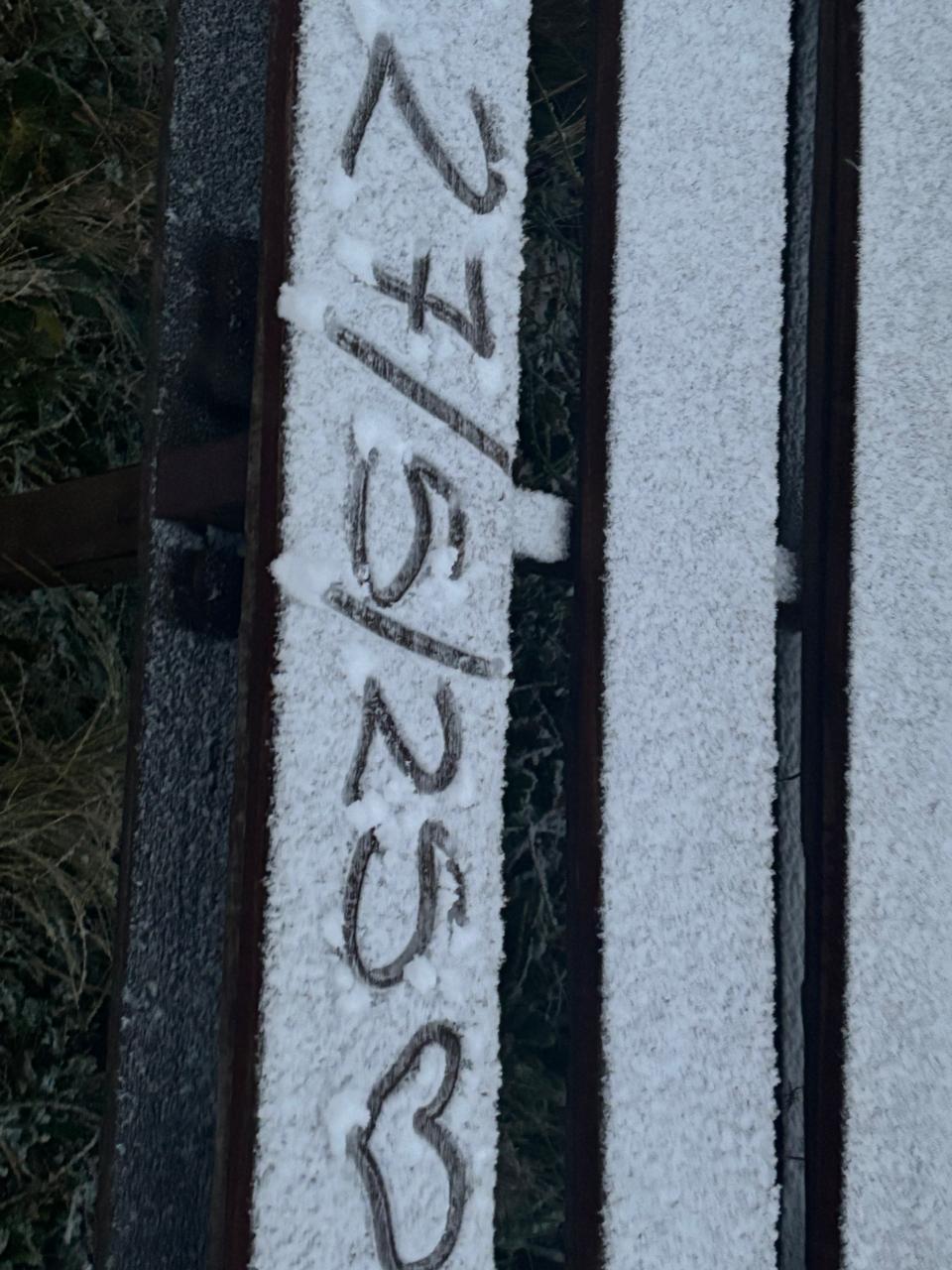 Las zonas altas de la provincia se pintaron de blanco luego del cambio de tiempo.