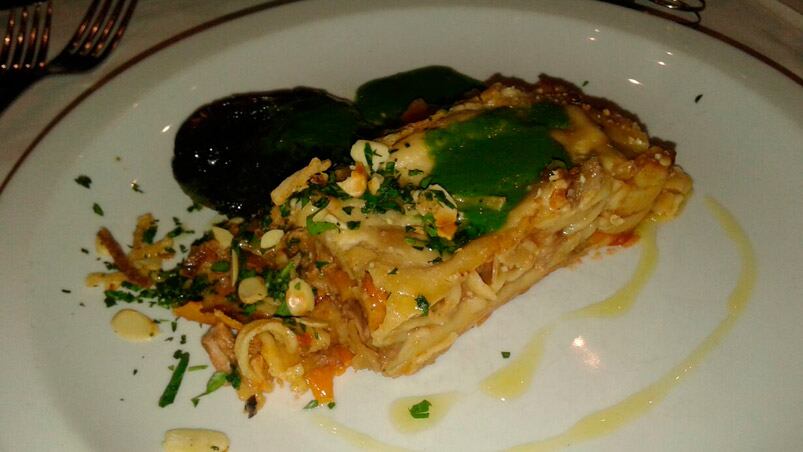 Lasagna de osobuco. Una delicia. 