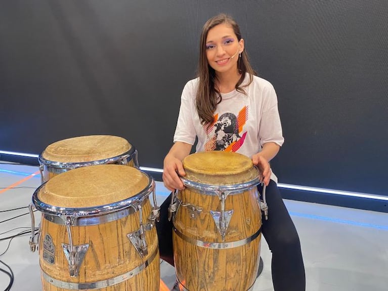 Lau, Cele y Juli: power femenino en la percusión de La Mona