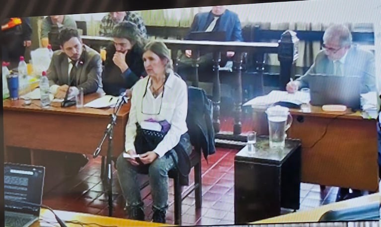 Laura Bengoa al declarar como testigo. Foto: El Doce.