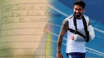 Lavezzi y un gran gesto tras su operación. 