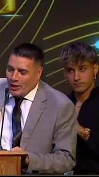 LBC junto a Euge Quevedo y DesaKTa2 compartieron el premio a Mejor Banda de Cuarteto en los Martín Fierro de la Música