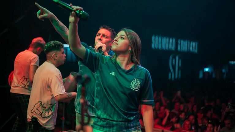 LBC y Euge Quevedo festejaron el triunfo argentino.