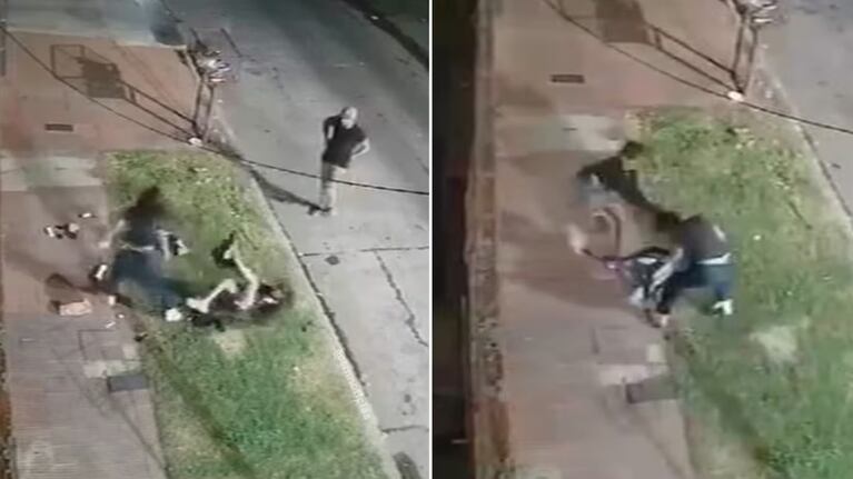 Le clavó un cuchillo en la cabeza a una joven para robarle: el video del brutal asalto