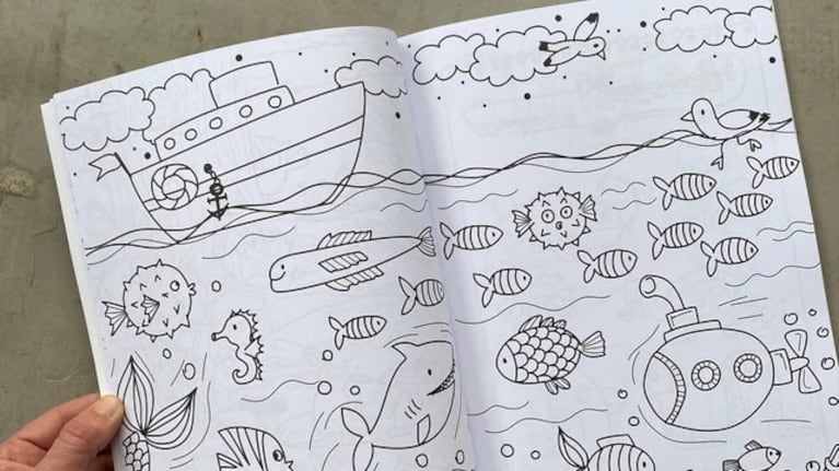 Le compró un libro para colorear a un niño emprendedor pero no resultó como esperaba. 