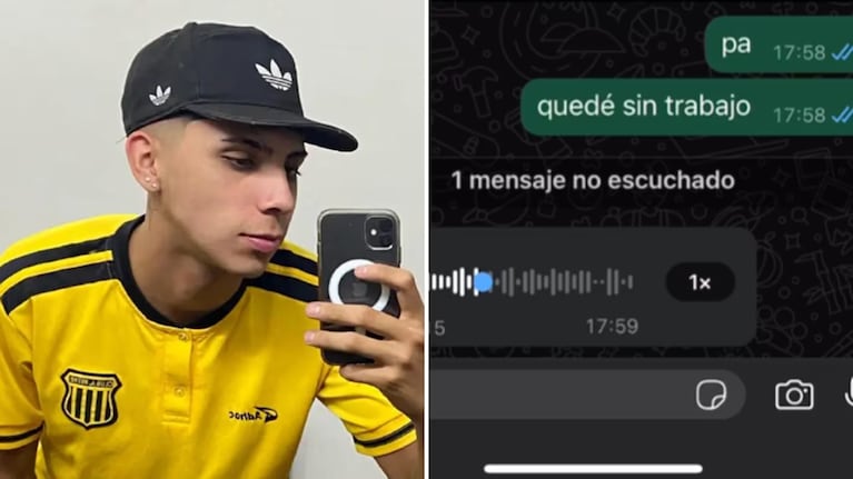 Le contó a su papá que se quedó sin trabajo y la respuesta lo sorprendió: el audio viral