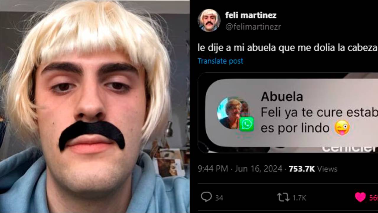 Le dijo a su abuela que le dolía la cabeza y ella le dio un particular diagnóstico. Foto: Twitter