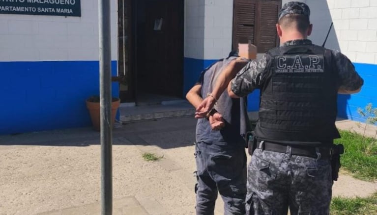 Le dijo cosas obcenas a una mujer mientras intentaba asfixiarla. Huyó y fue atrapado. (Imagen: Alta Gracia Noticias).