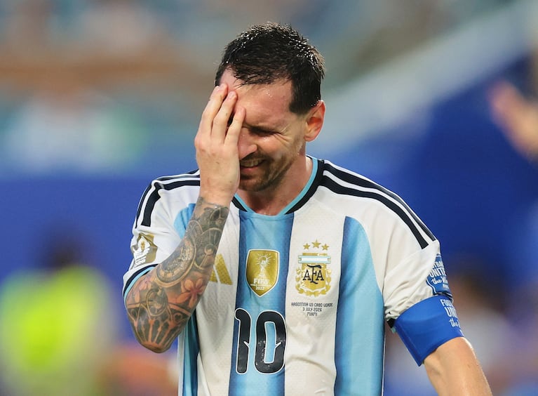 Le emoción de Leo Messi. 