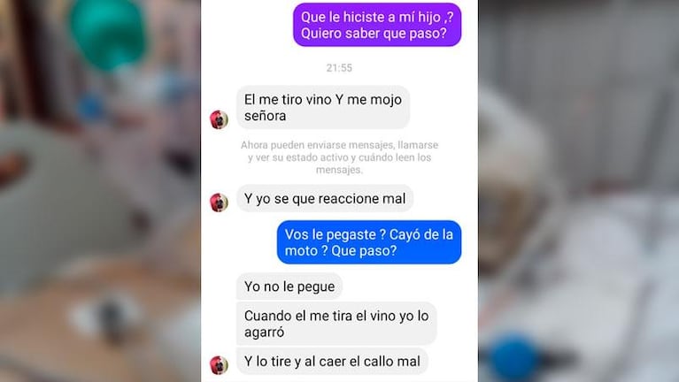 Le manchó la camisa con vino y lo mató: "Sé que reaccioné mal"