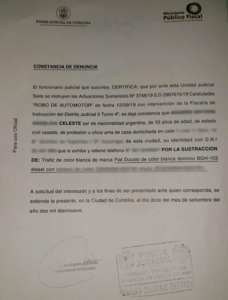 Le robaron la traffic en el estacionamiento de un super: se la había comprado un día antes