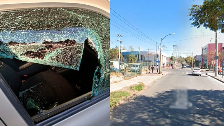 Le rompieron el vidrio y le robaron el celular mientras esperaba el semáforo a metros de la avenida Sagrada Familia.