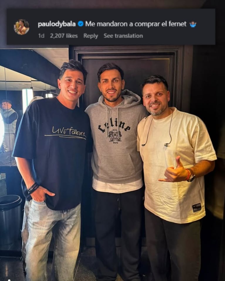 Leandro paredes con el Chino Herrera y Nico Sattler.