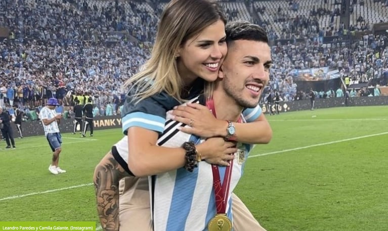 Leandro Paredes y Camila Galante anunciaron el género de su bebé.