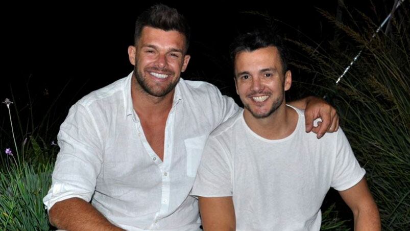 Leandro Penna y su hermano Guillermo. Foto: Instagram.