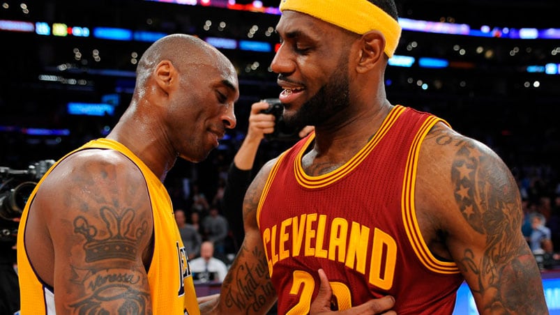 LeBron James y Kobe Bryant.