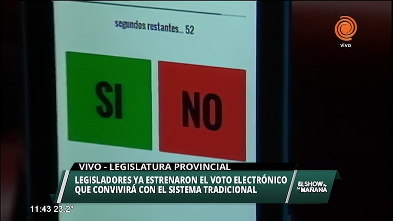 Legisladores estrenaron el voto electrónico