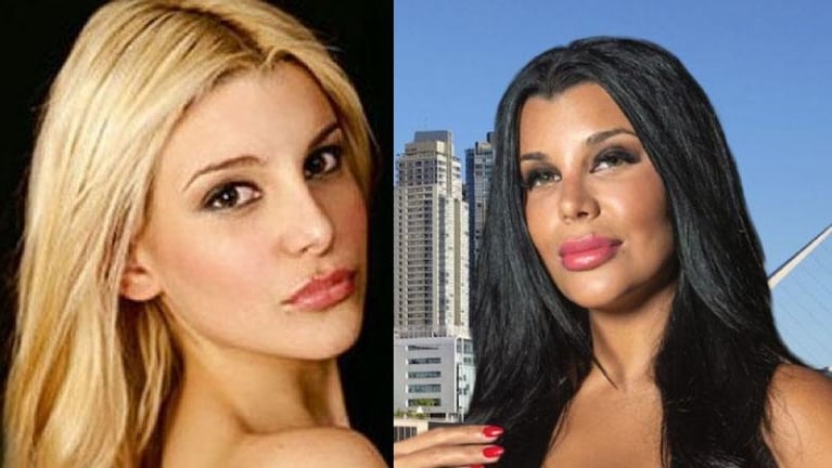 Lentes negros, camilla y suero: el insólito canje que promocionó Charlotte Caniggia