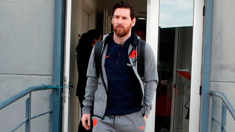 Leo Messi, con la cabeza en Rusia.