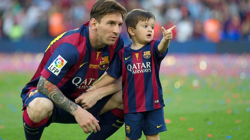 Leo Messi, enamorado de su familia. 