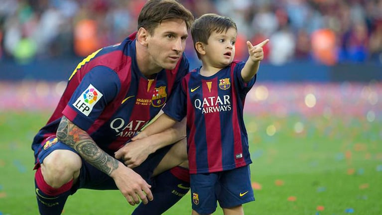 Leo Messi, enamorado de su familia. 