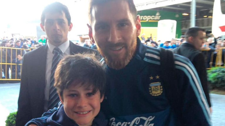 Leo Messi tuvo un gesto ejemplar con Luciano.