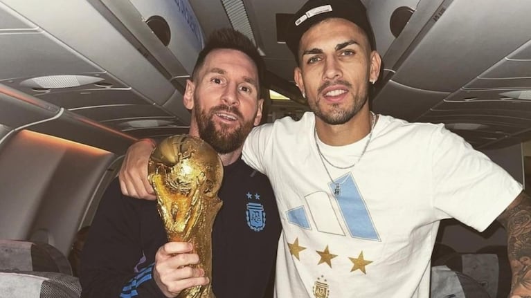 Leo Paredes y Lionel Messi se hicieron muy amigos.
