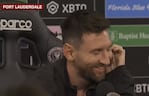 Leo tardó en darse cuenta de quién le estaba haciendo una pregunta. Foto: ESPN