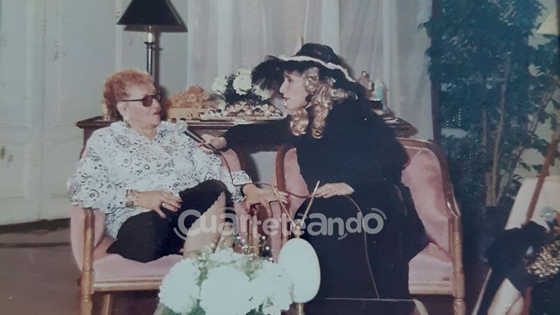 Leonor en una entrevista.