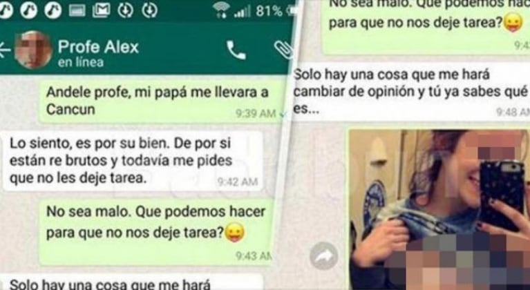 Les pedía fotos íntimas a sus alumnas para no darles tarea