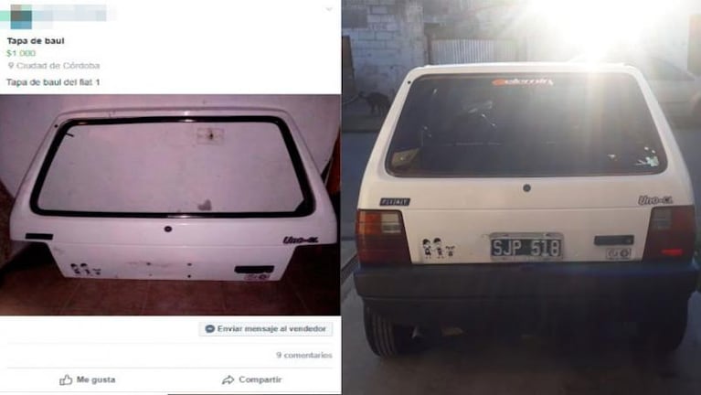 Les robaron los autos y ahora venden las partes en Facebook