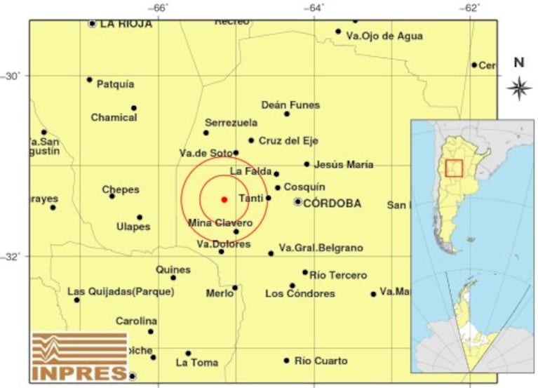 Leve temblor sorprendió a Córdoba: dónde fue el epicentro 