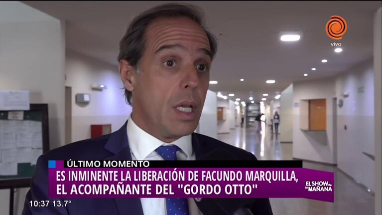 Liberarán a Facundo Marquilla, el acompañante del "Gordo Otto"