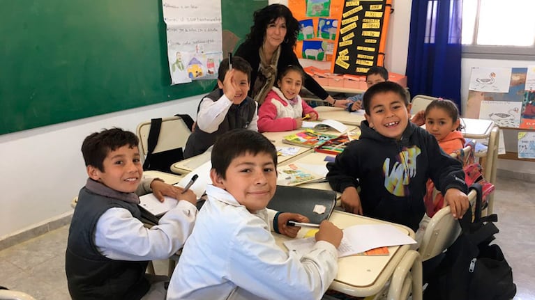 Lidia es la única docente de una escuela que sufrió un derrumbe.