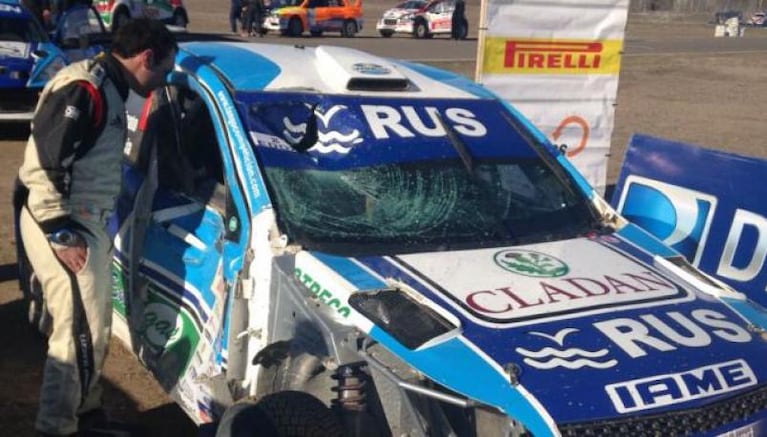 Ligato atropelló a un caballo en el rally de Río Negro