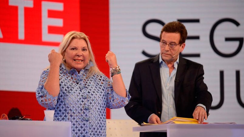 Lilita Carrió en el debate de TN.