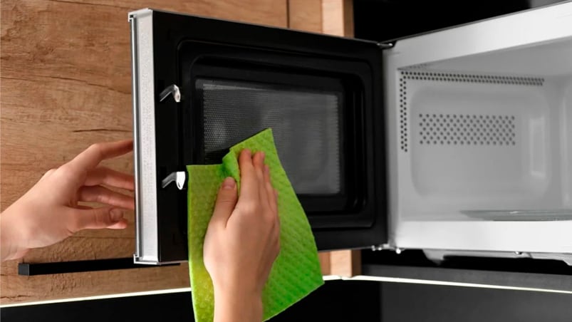 limpieza microondas