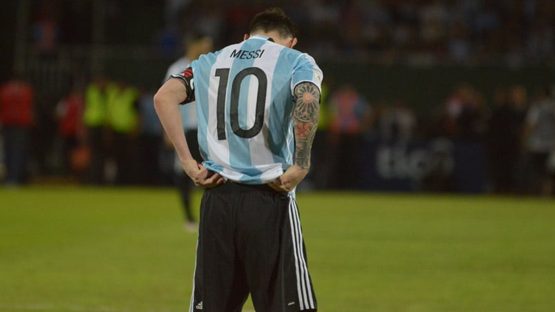 Lionel Messi, cuando jugó en Córdoba con la Selección. 