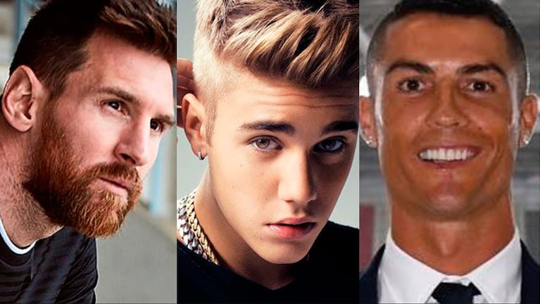 Lionel Messi es superado por Cristiano Ronaldo y Justin Bieber en el ranking.