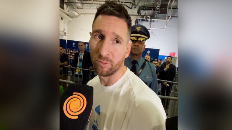 Lionel Messi habló con los enviados de El Doce en la Copa América.