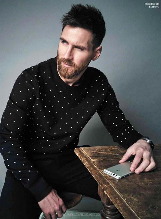 Lionel Messi posó para la revista mexicana. 