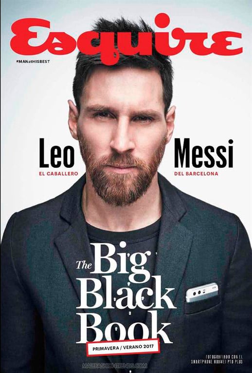 Lionel Messi posó para la revista mexicana. 