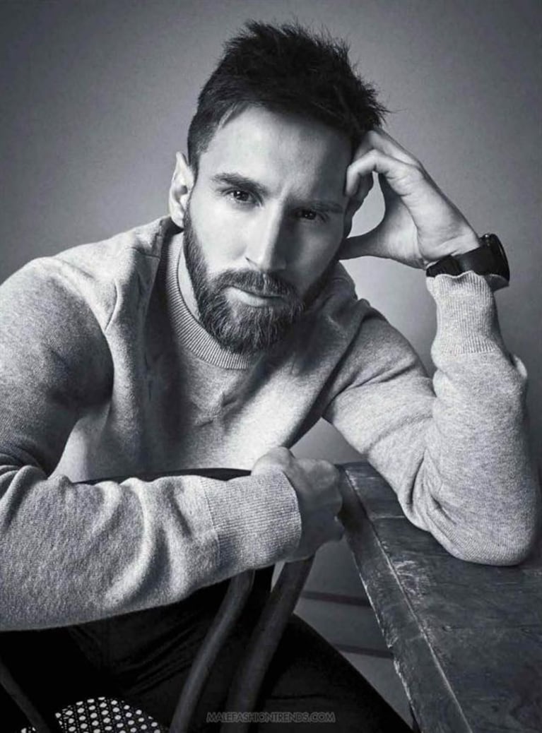 Lionel Messi posó para la revista mexicana. 