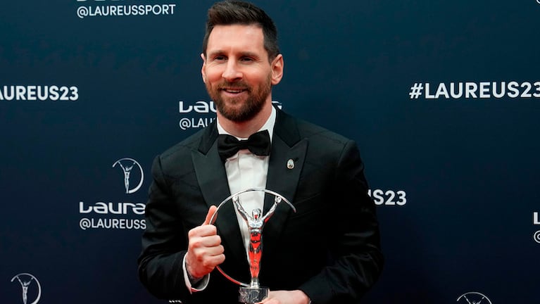 Lionel Messi recibió el galardón en Francia.