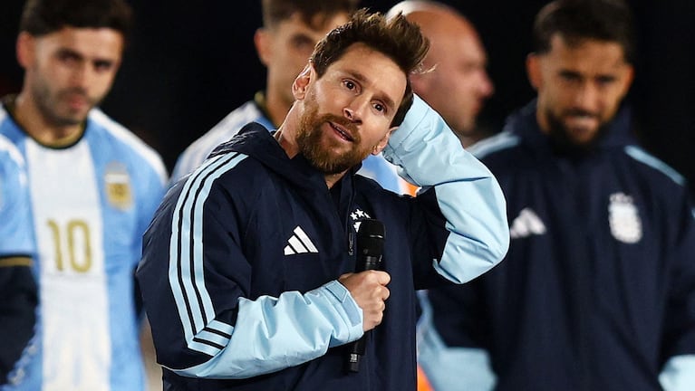 Lionel Messi se despidió de la Selección. REUTERS/Matias Baglietto